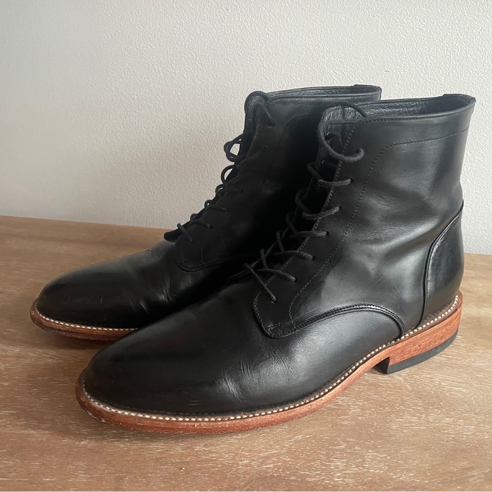 Nisolo Black Everyday Lace-Up Boots Black Men’s 8.5